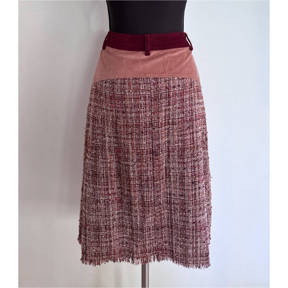 NWT Anthropologie Harlyn Tweed Buttoned Chic Business Casual Pencil Skirt S - Picture 6 of 11